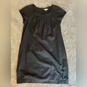 Vince Black Bubble Hem Cotton Shift Dress L